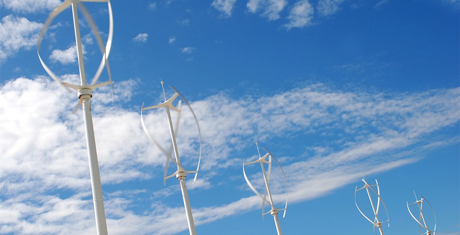 Series of wind turbines